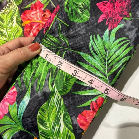 Victorias Secret Tropical Floral Print Backpack With Chain Detail - Picture 5 of 8